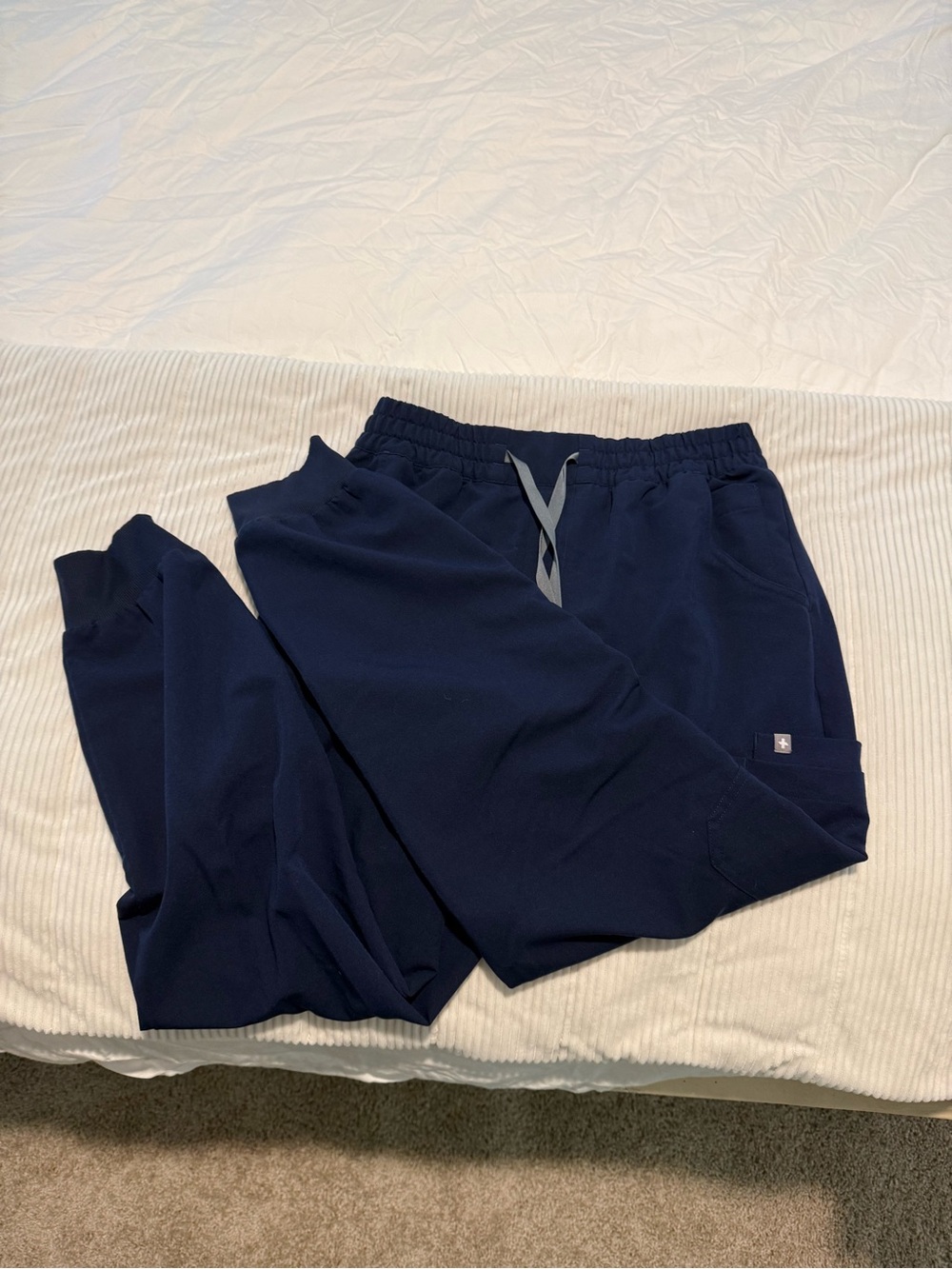 Figs Women’s Navy Jogger Sweatpants with Drawstring